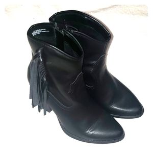 Fringe booties